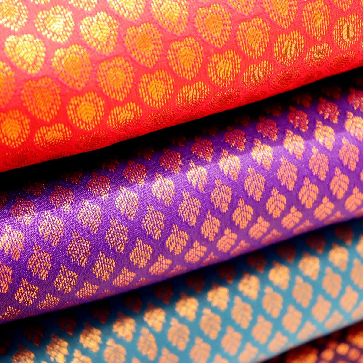 Floral Woven Brocade Jacquard Fabric