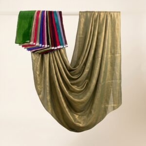 Atlas Silky Dyed 44 – Metallic Antique Gold Shimmer Silky Fabric