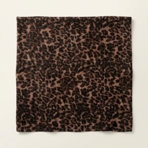 Chiffon Cut Dana Work 44 – Leopard Print Chiffon with Gold Bead Work