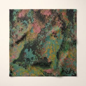 Rangoli Printed 44 – Multicolour Abstract Print Fabric – flat view